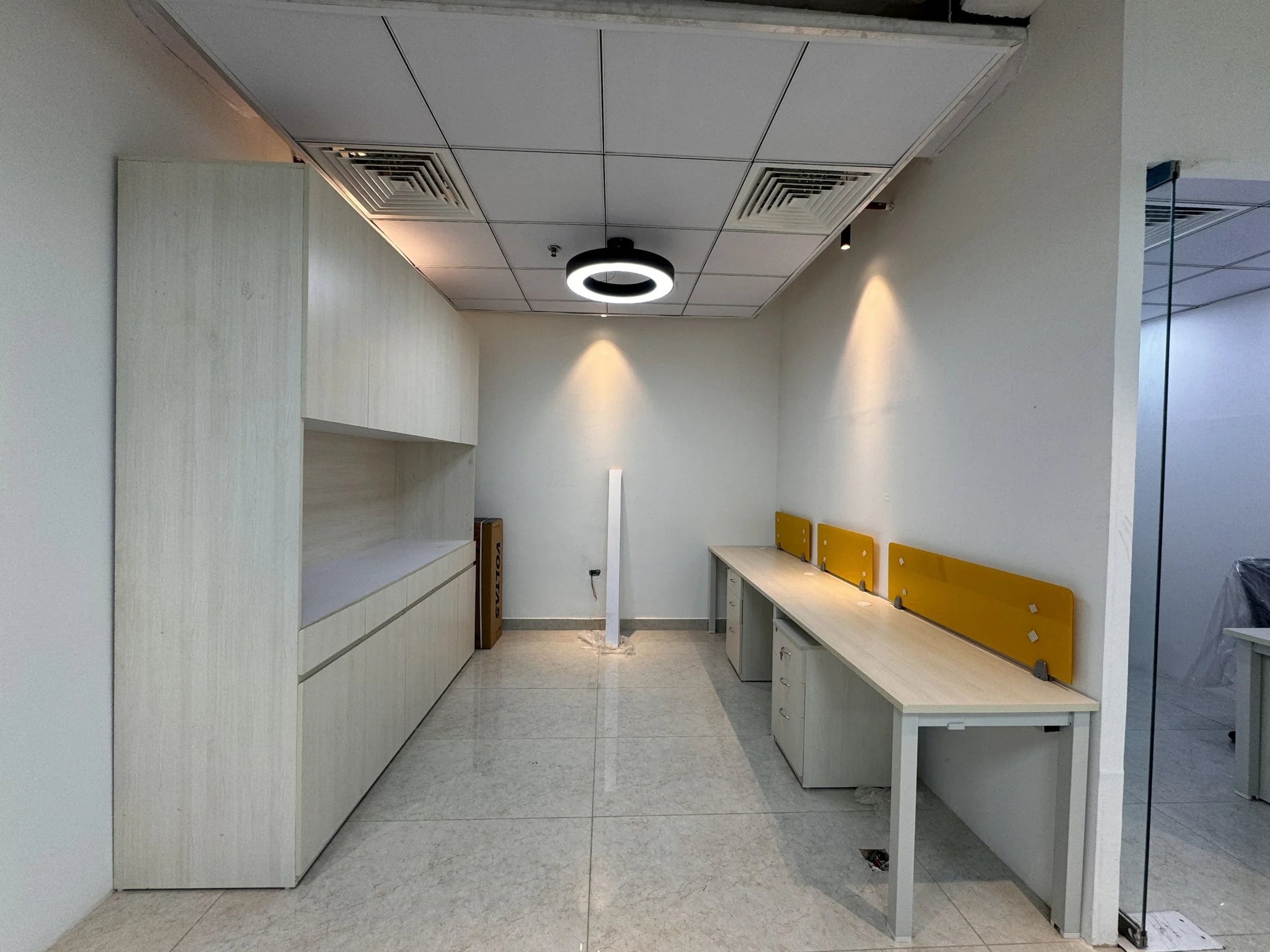 Office interior of the 2500 sq ft office for sale at Supernova Astralis on Noida Expressway, Sector 94