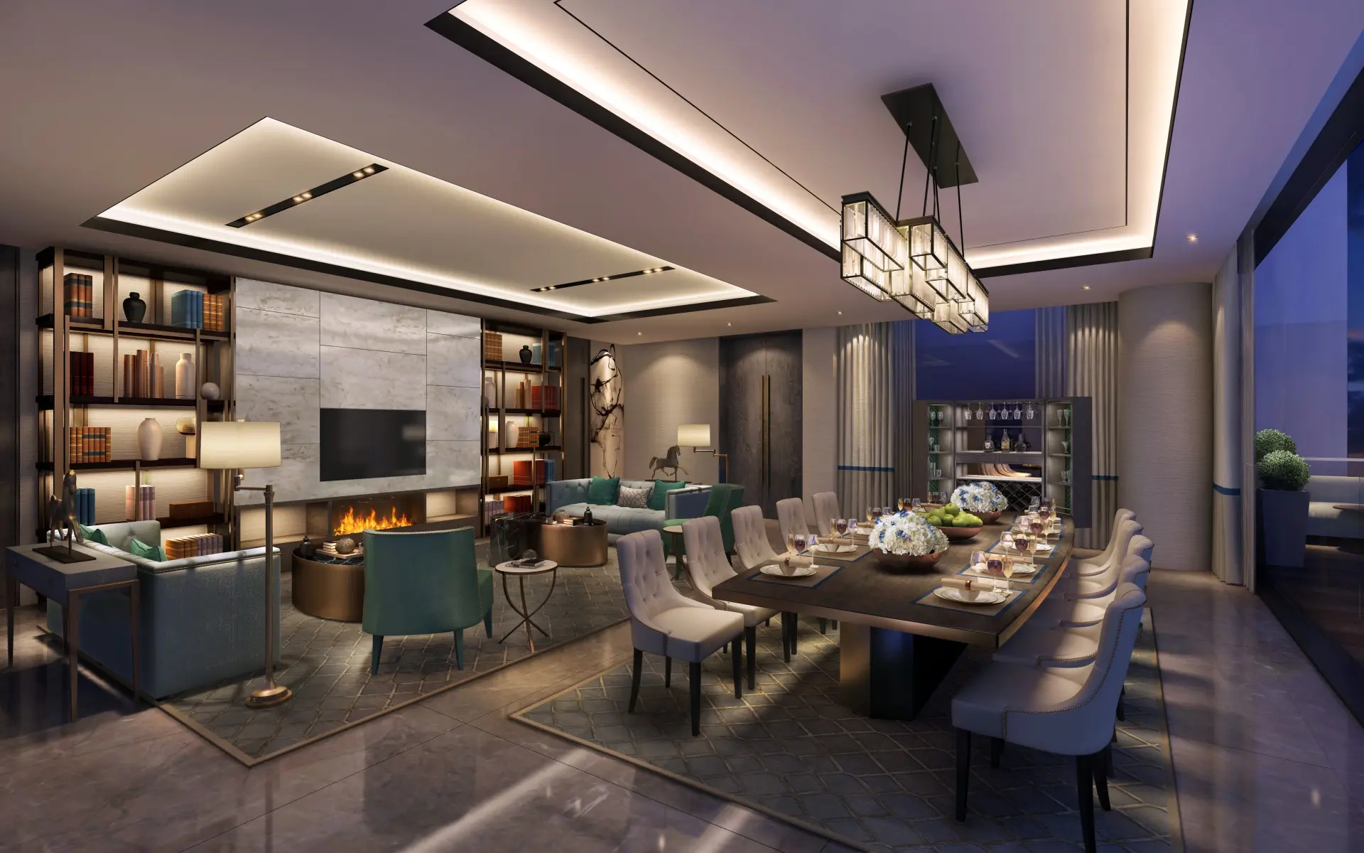 Luxury apartment interior at ATS Knightsbridge