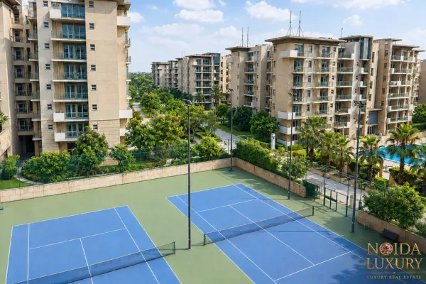CWG Village amenities — clubhouse, pool, gym Akshardham Delhi