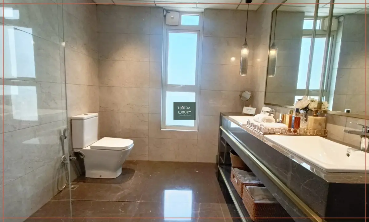 Kalpataru Vista premium bathroom interiors — luxury apartment Noida