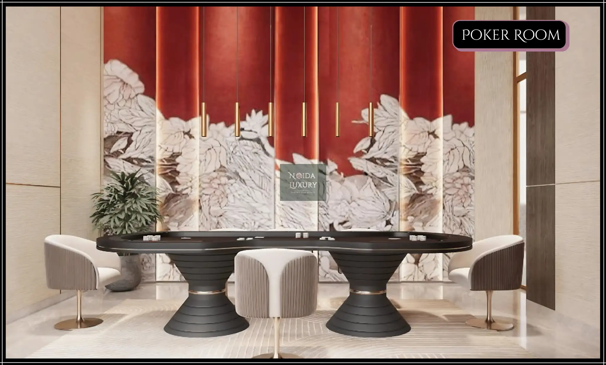 M3M The Cullinan entrance lobby — 3 BHK luxury apartment Noida Expressway with skyline views