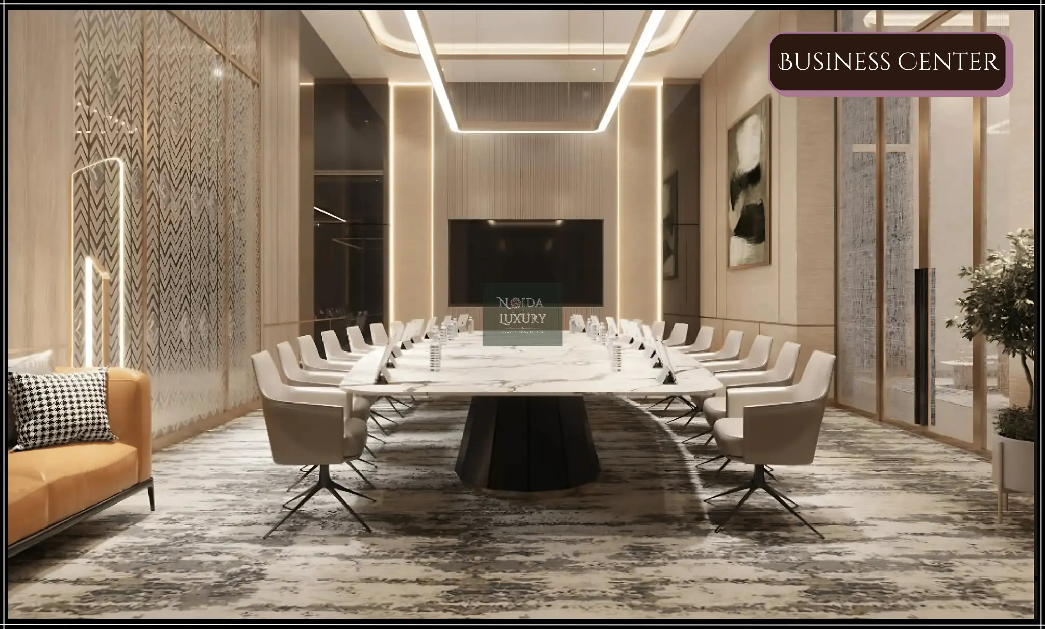 M3M The Cullinan business center and high-end amenities apartments Noida Expressway