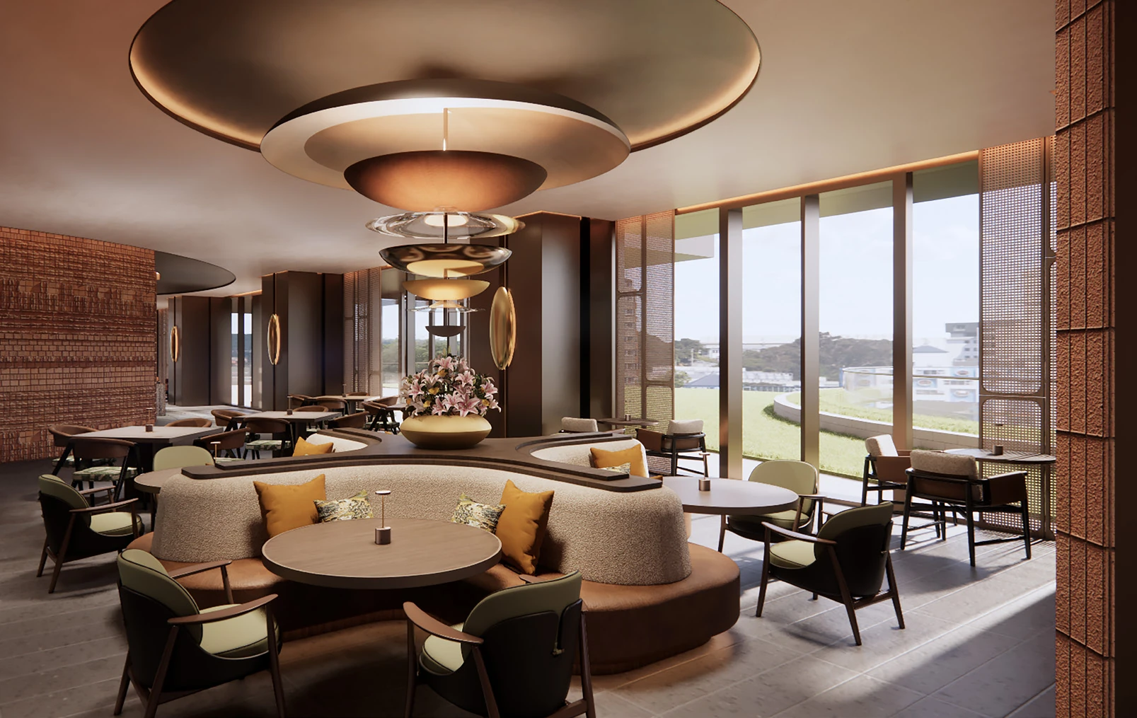 WorkWell Suites co-working lounge at Max Members Club Max One Noida