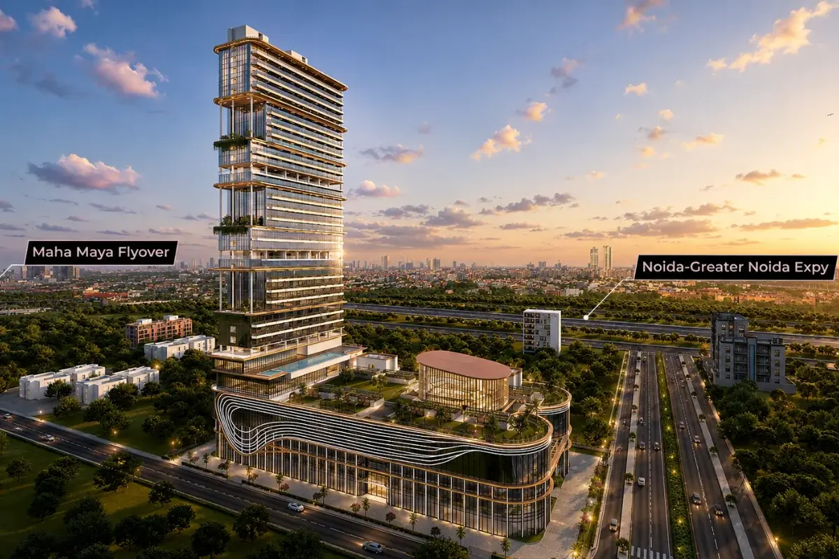 Purvanchal Skyline Vista mixed use commercial project in Sector 94 Noida on Noida Expressway