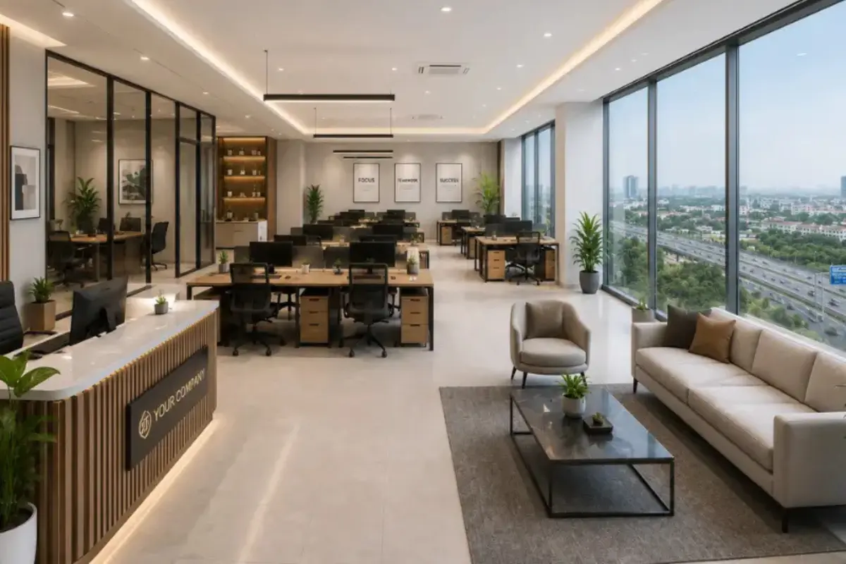 Luxury office and retail spaces at Purvanchal Skyline Vista, Noida Expressway